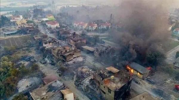 Ankarada sənaye sahəsində güclü yanğın oldu