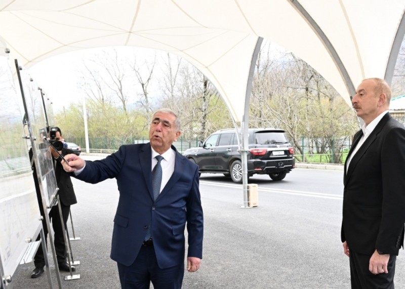 Prezident avtomobil yolunun açılışında iştirak edib - YENİLƏNİB