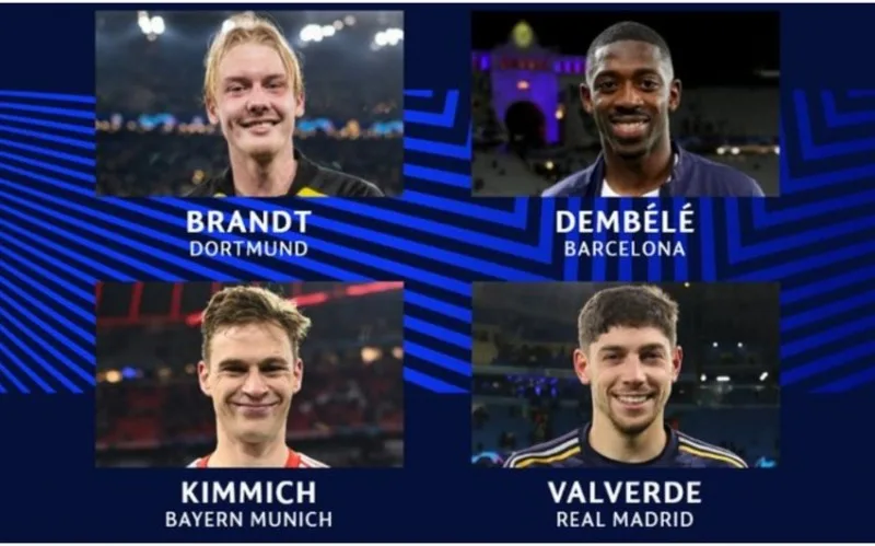 Çempionlar Liqasında həftənin futbolçusu adına namizədlər