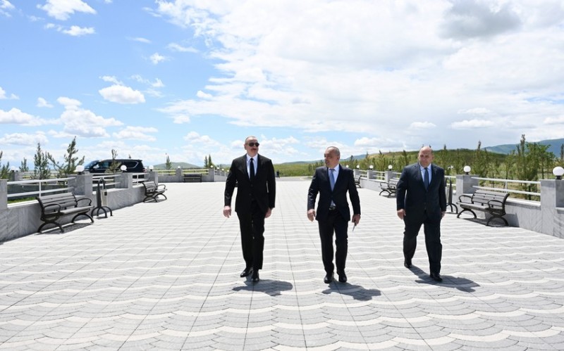 Prezident  Köndələnçay su anbarları kompleksinin açılışında iştirak edib - YENİLƏNİB