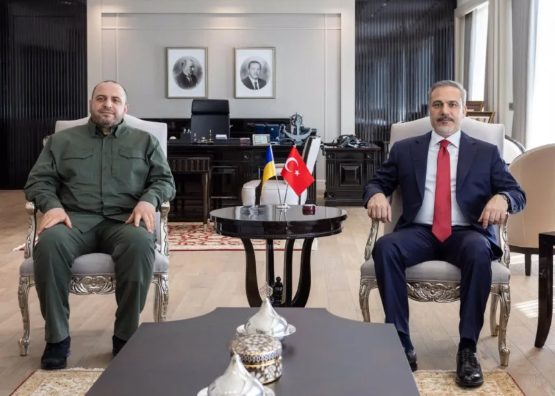 Hakan Fidan Ukraynanın müdafiə naziri ilə görüşdü