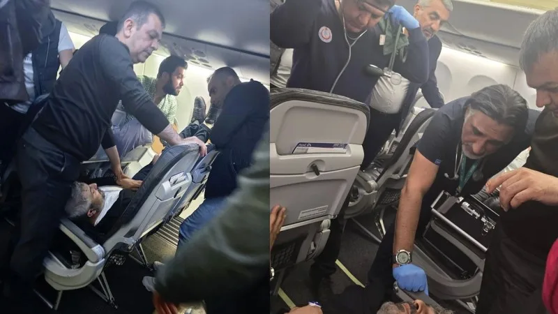 Deputat təyyarədə ürəyi dayanan sərnişini həyata qaytardı