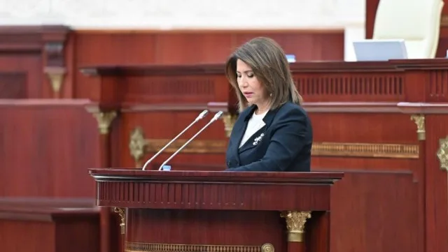 Bahar Muradova parlamentdə hesabat verir
