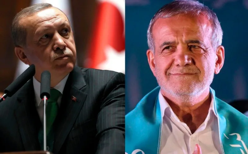 Ərdoğan Pezeşkianla regionu müzakirə etdi