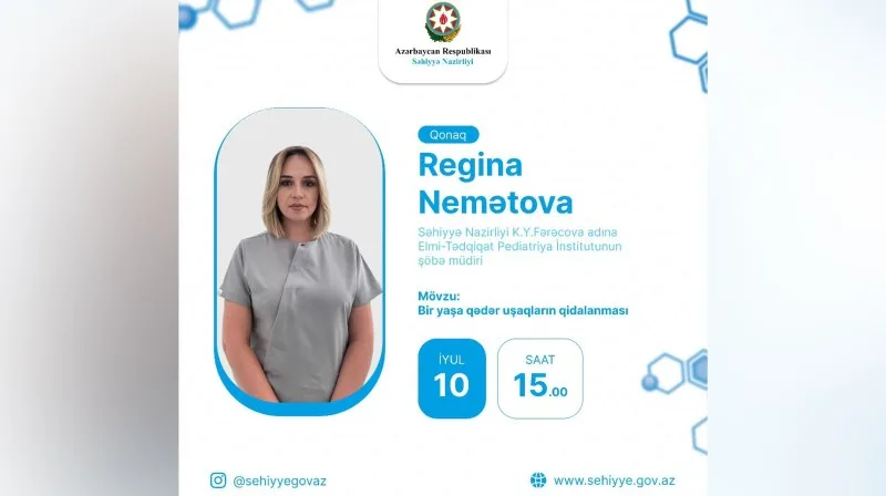 Səhiyyə Nazirliyinin rəsmi “İnstagram” səhifəsində növbəti canlı yayım olacaq