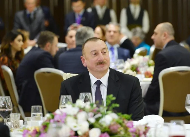İlham Əliyev Oksfordda rəsmi ziyafətdə iştirak edib