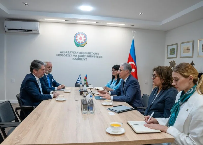 Yunanıstanın Azərbaycandakı fövqəladə və səlahiyyətli səfiri ilə görüş keçirildi