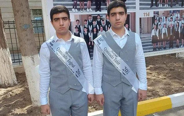 Əkiz qardaşlar 1 bal fərqlə eyni nəticəni göstərdilər - FOTO