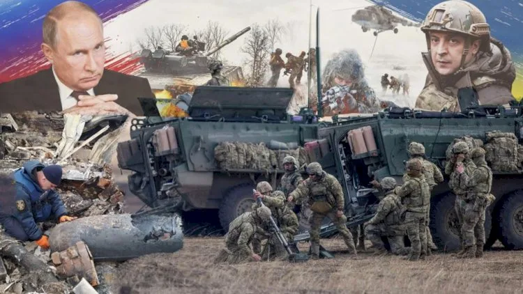 Ukrayna Rusiya sərhədini yardı: 11 tank, 20-dən çox texnika...