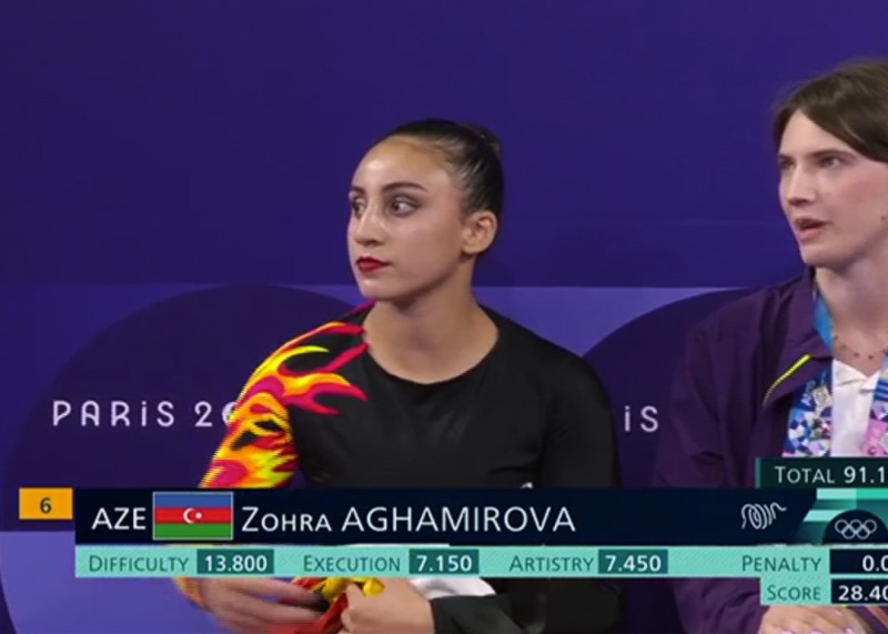 Gimnastımız olimpiadada çıxışını başa vurdu