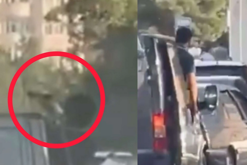 Bakıda insanlara silah tuşlayan şəxs kimdir?