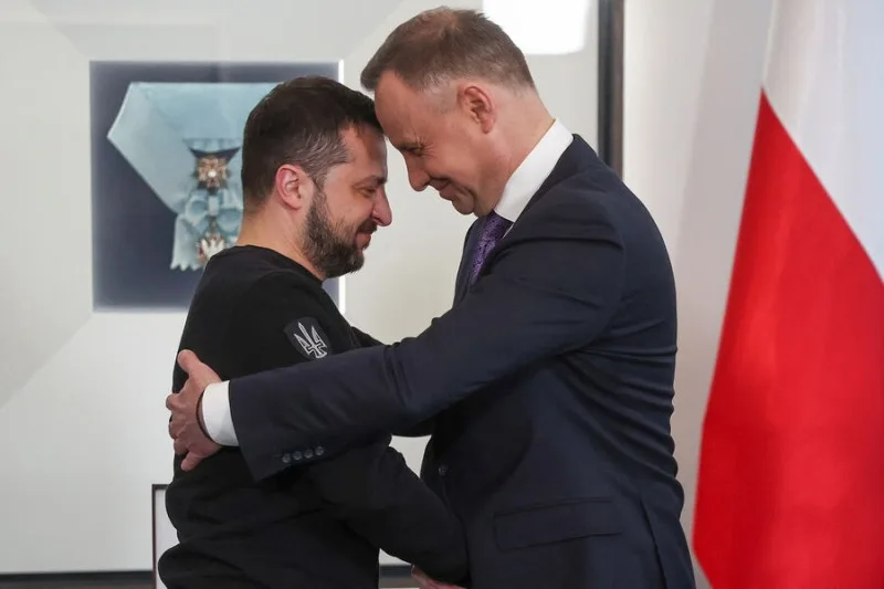 Polşa prezidenti Ukraynada