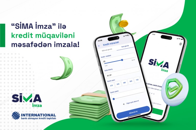 “SİMA İmza” ilə kredit müqaviləni məsafədən imzala