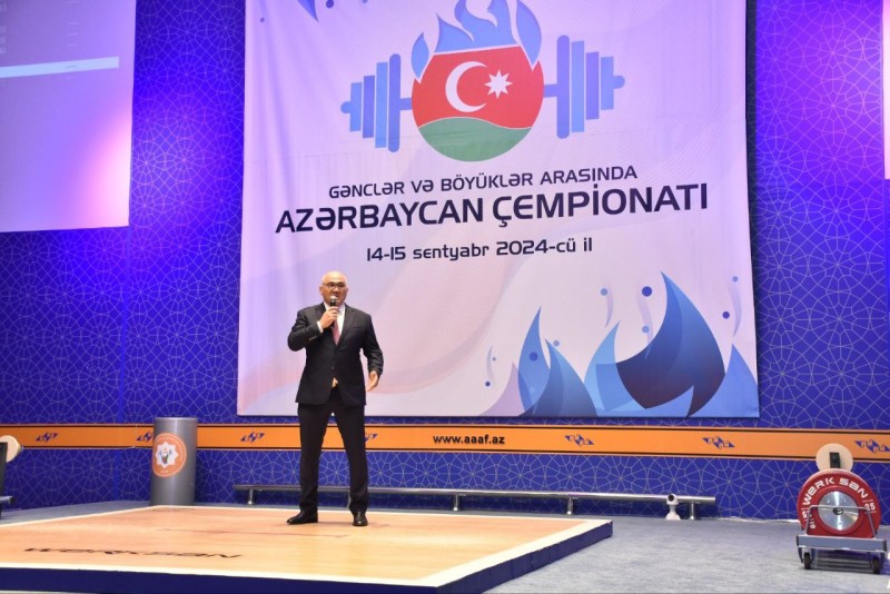 Ağrılıqqaldırma üzrə Azərbaycan çempionatının açılış mərasimi keçirilib