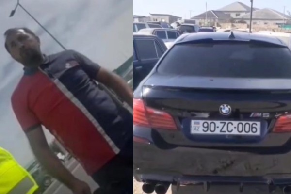 Narkotikin təsiri altında olan BMW sürücüsü saxlanıldı