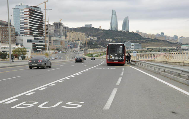 Bakıda neçə küçədə avtobus zolağı var? - RƏSMİ