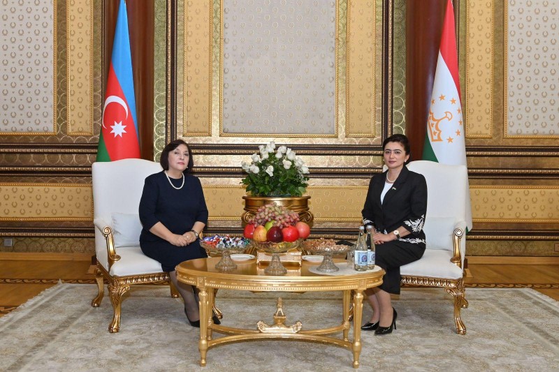 Sahibə Qafarova Tacikistanda səfərdədir