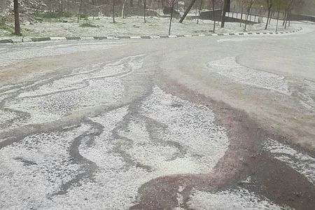 Oğuza güclü dolu DÜŞDÜ