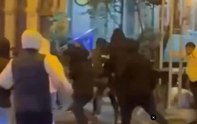 “Fənərbaxça” və “Mançester Yunayted” azarkeşləri arasında dava - VİDEO