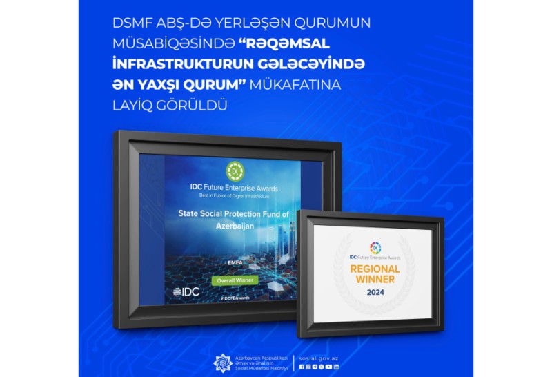 DSMF 50-ci dəfə beynəlxalq mükafata layiq görülüb