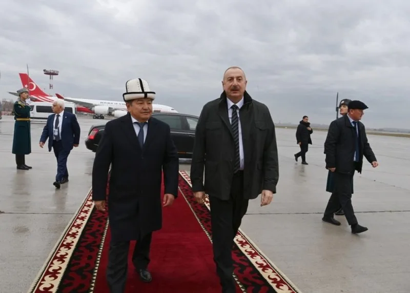 Prezidentin Qırğızıstana səfəri başa çatdı - FOTO