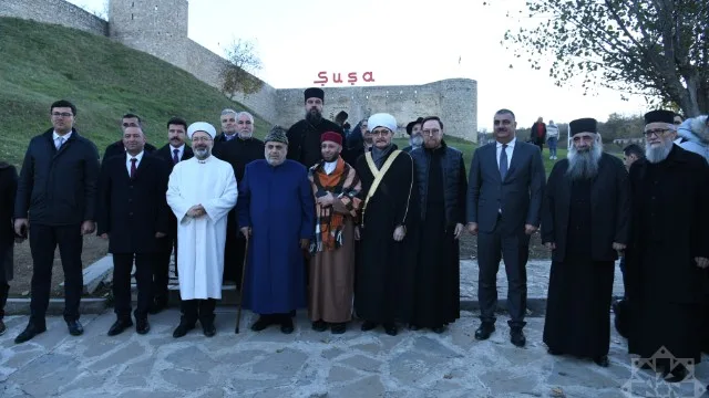 Dünya dini liderləri Xankəndi və Şuşada - FOTOLAR