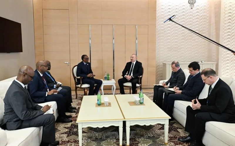 İlham Əliyev Ruanda Prezidenti ilə görüşüb