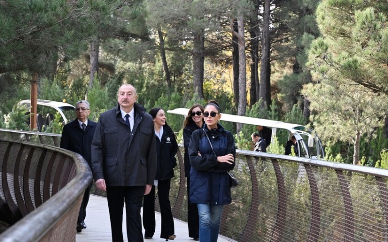 Prezident Mərkəzi Nəbatat Bağının açılışında - FOTOLAR