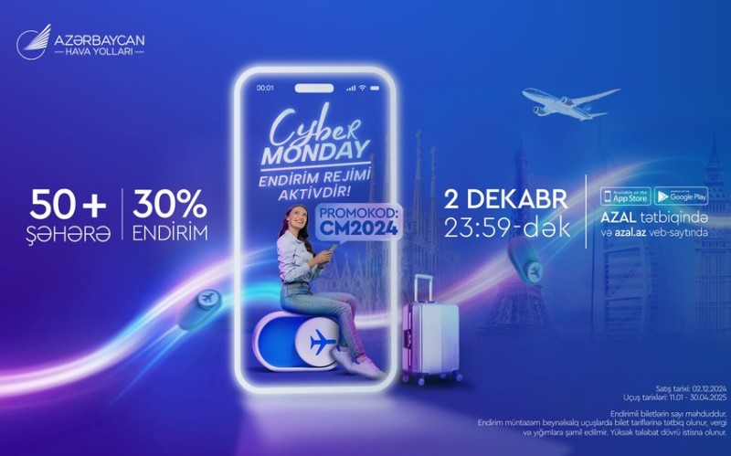 AZAL Cyber Monday kampaniyası ilə endirimlərə davam edir