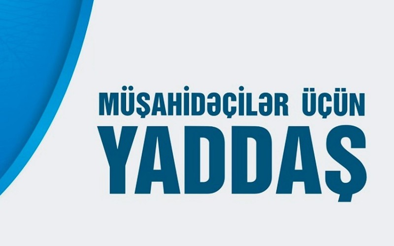 MSK “Müşahidəçilər üçün yaddaş” kitabçası hazırlayıb