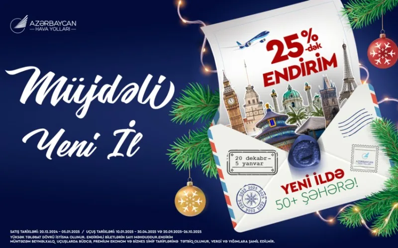 AZAL-dan Yeni il fürsətləri: Endirimli biletlər artıq satışda