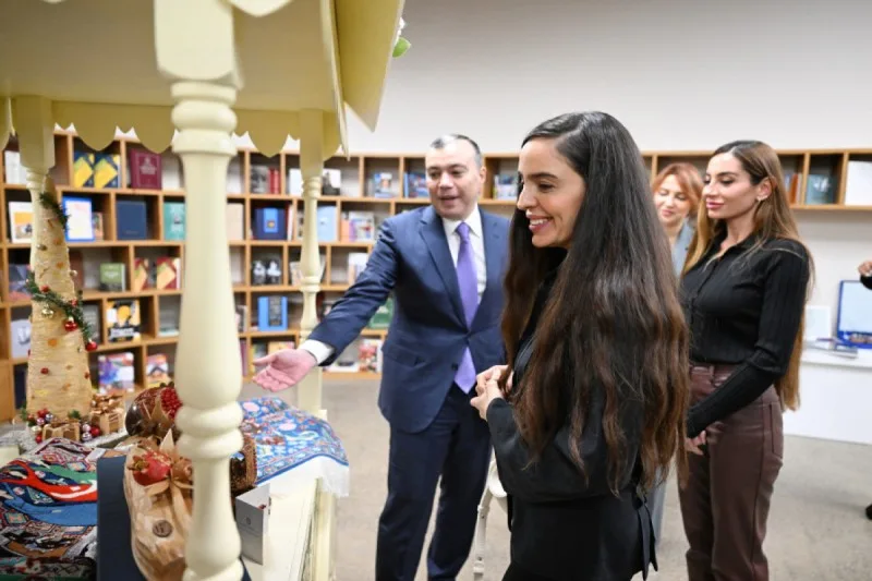 Leyla və Arzu Əliyevalar DOST İnklüziv İnkişaf və Yaradıcılıq Mərkəzində - FOTO