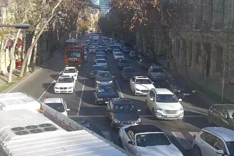 Bakıda bu yollarda tıxac var - SİYAHI - YENİLƏNİB