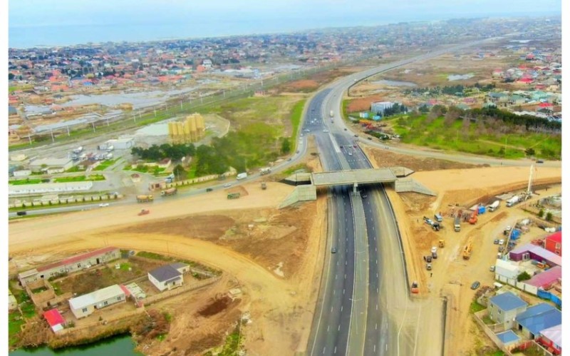 Bakının bu ərazisində yeni yol qovşağı inşa edilir