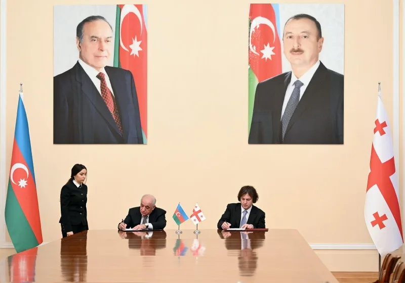 Azərbaycanla Gürcüstan arasında 4 sənəd imzalandı - FOTO