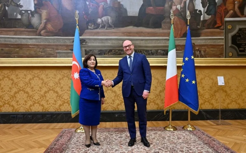 Sahibə Qafarova Lorenzo Fontana ilə görüşüb - FOTOLAR