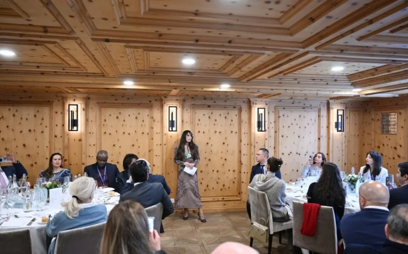 Leyla Əliyeva Davos Dünya İqtisadi Forumunda - FOTOLAR