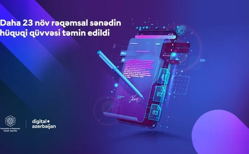 Azərbaycanda daha 23 sənəd rəqəmsal formata keçirilib