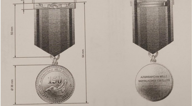 Azərbaycan milli mətbuatının 150 illiyi yubiley medalı təsis ediləcək