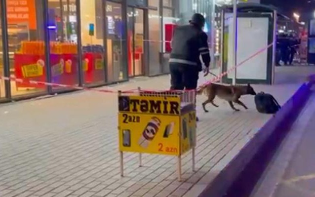 Əhmədli metrosunun yaxınlığında şübhəli əşya tapıldı - FOTOLAR + VİDEO