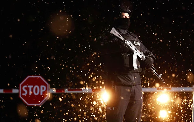 Polis gücləndirilmiş iş rejimində - FOTOLAR
