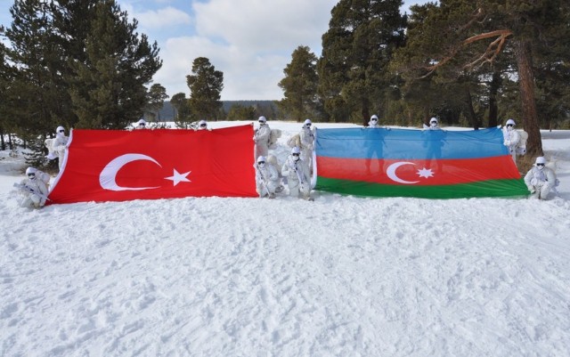 Azərbaycan və Türkiyə hərbçiləri birgə təlim keçdilər - FOTOLAR