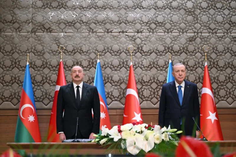 Prezidentlər İğdır-Naxçıvan qaz kəmərinin açılış mərasimində - FOTOLAR - YENİLƏNİB