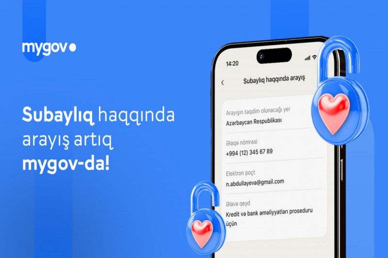 Subaylıq haqqında arayışın verilməsi ilə bağlı YENİLİK