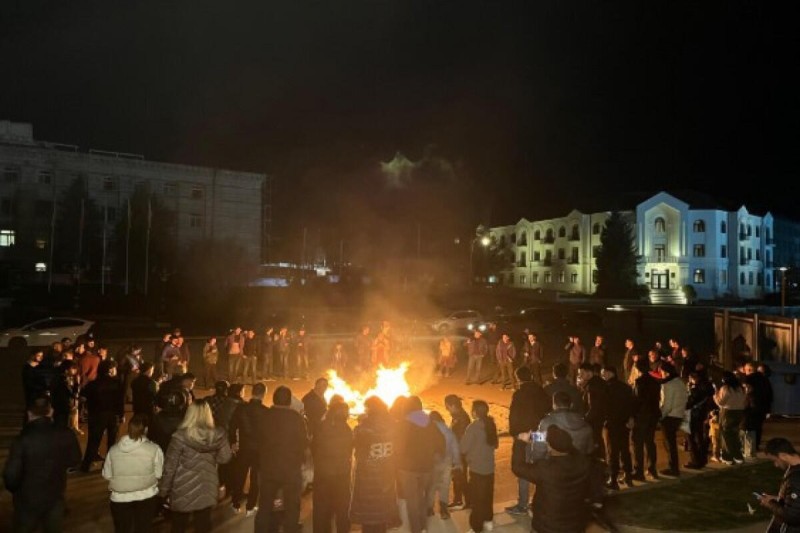 Xankəndi, Xocalı və Ağdərədə bayram tonqalları qalandı - FOTOLAR