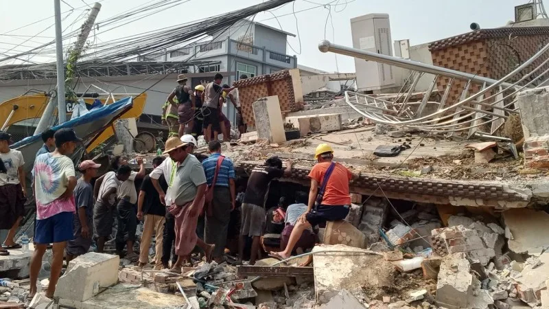 Myanmada zəlzələ nəticəsində ölənlərin sayı 2700-ü ötüb