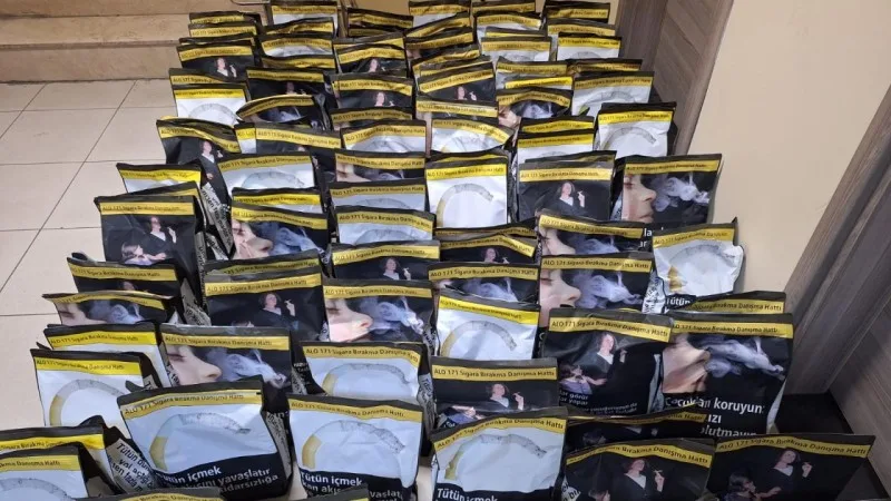 100 kiloqram qaçaq tütün ələ keçirildi