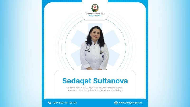 “Sağlam həyat tərzi stenokardiyanın ən sadə və effektiv profilaktikasıdır” - kardioloq