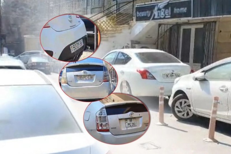 Bakıda yaşayış binasının həyəti avtomobil dayanacağına çevrilib - VİDEO