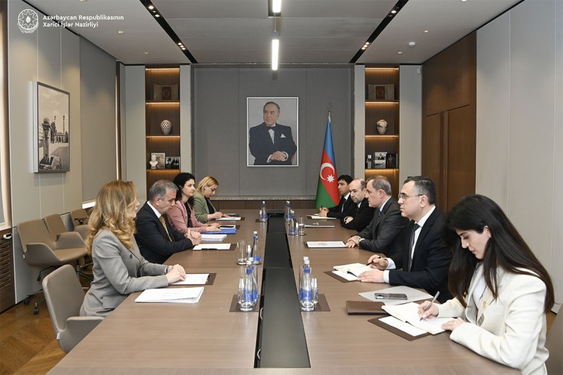 Ceyhun Bayramov Zoran Dimitrovskini qəbul edib